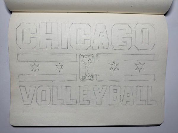 "Chicago Volleyball" Long Sleeve
